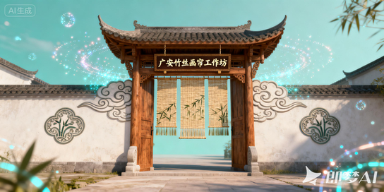 广安竹丝画帘虚拟工坊