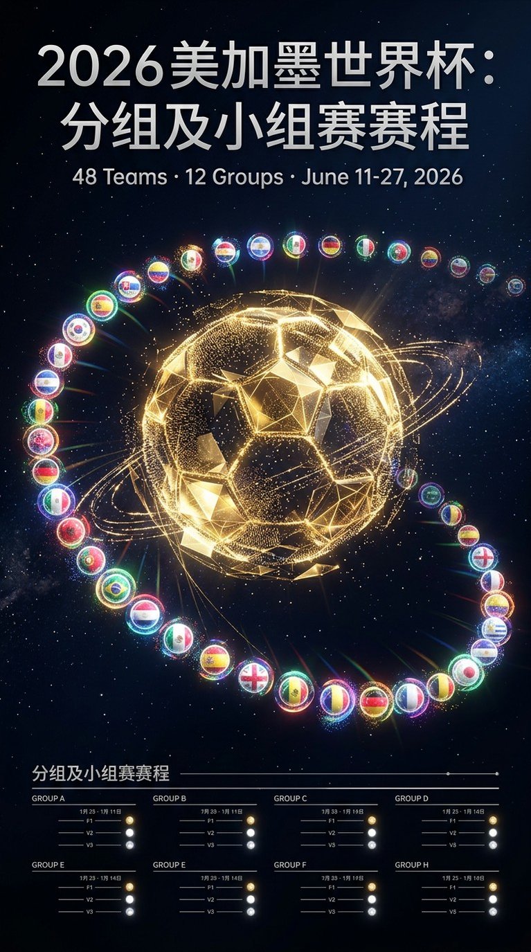 2026 美加墨世界杯：分组及小组赛赛程