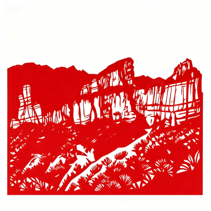 太行泉城美丽邢台风景剪纸展